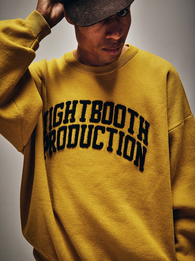 画像3: TIGHTBOOTH/COLLEGE SWEATER（Mustard）［カレッジセーター-25秋冬］
