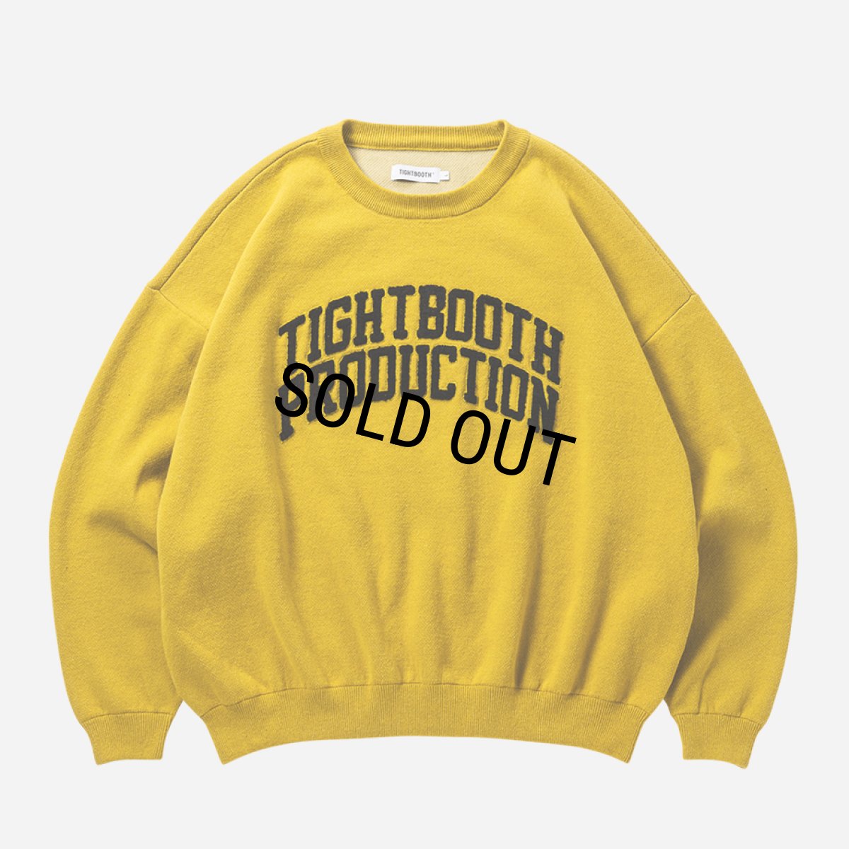 画像1: TIGHTBOOTH/COLLEGE SWEATER（Mustard）［カレッジセーター-25秋冬］ (1)