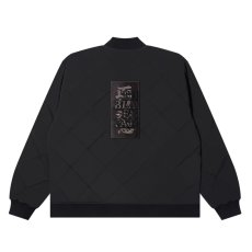 画像1: BlackEyePatch/HWC EMBROIDERED QUILTED JACKET（BLACK） (1)