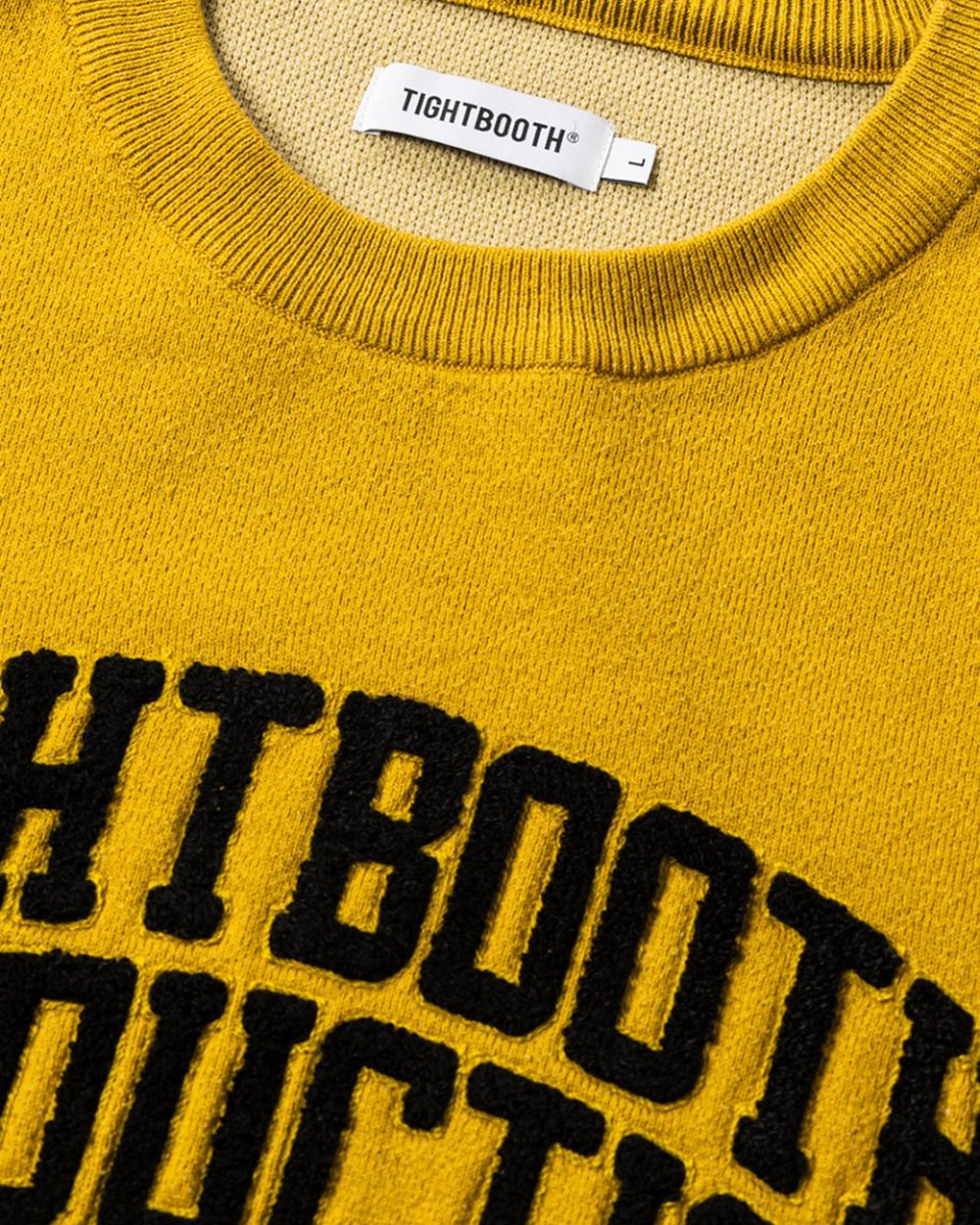 画像2: TIGHTBOOTH/COLLEGE SWEATER（Mustard）［カレッジセーター-25秋冬］ (2)
