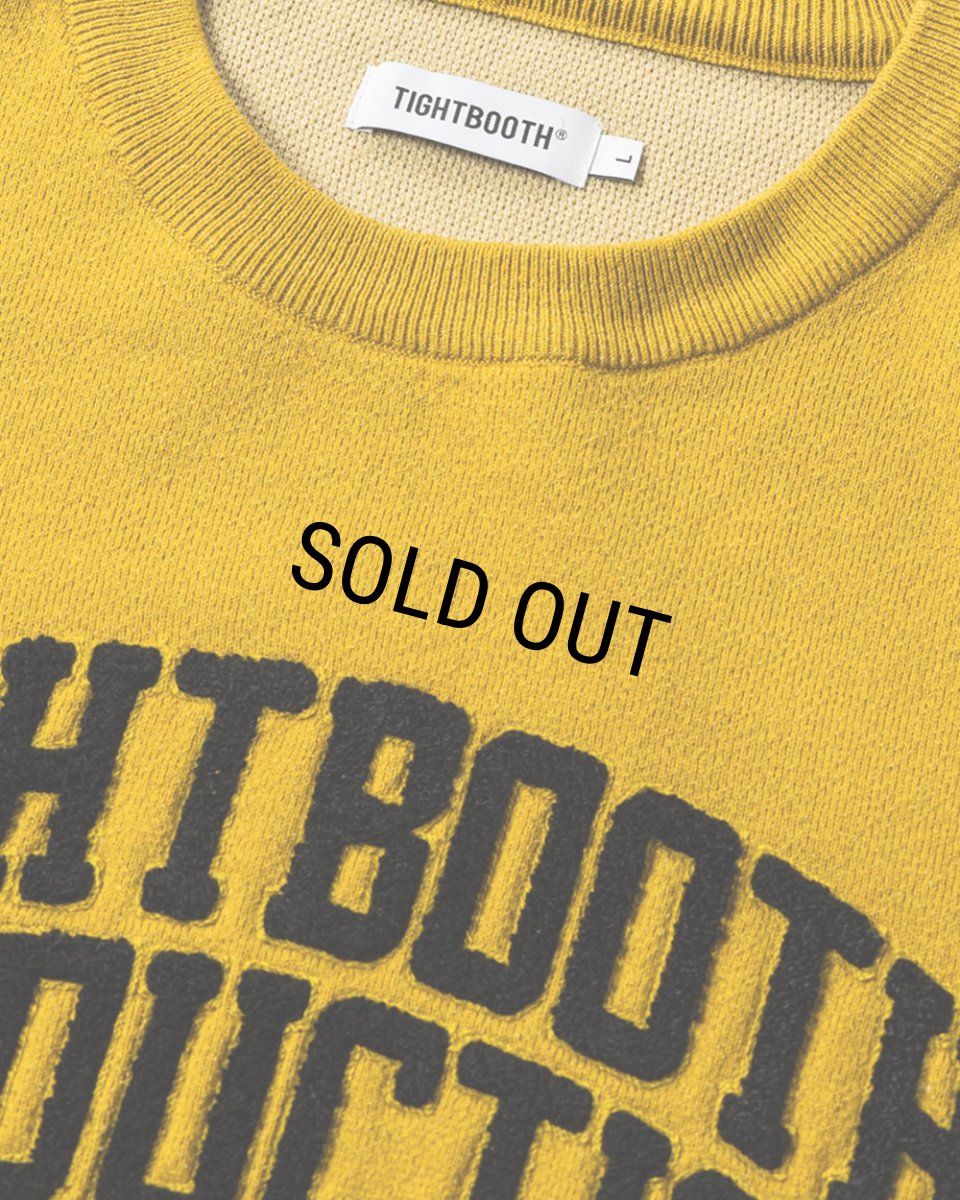 画像2: TIGHTBOOTH/COLLEGE SWEATER（Mustard）［カレッジセーター-25秋冬］ (2)