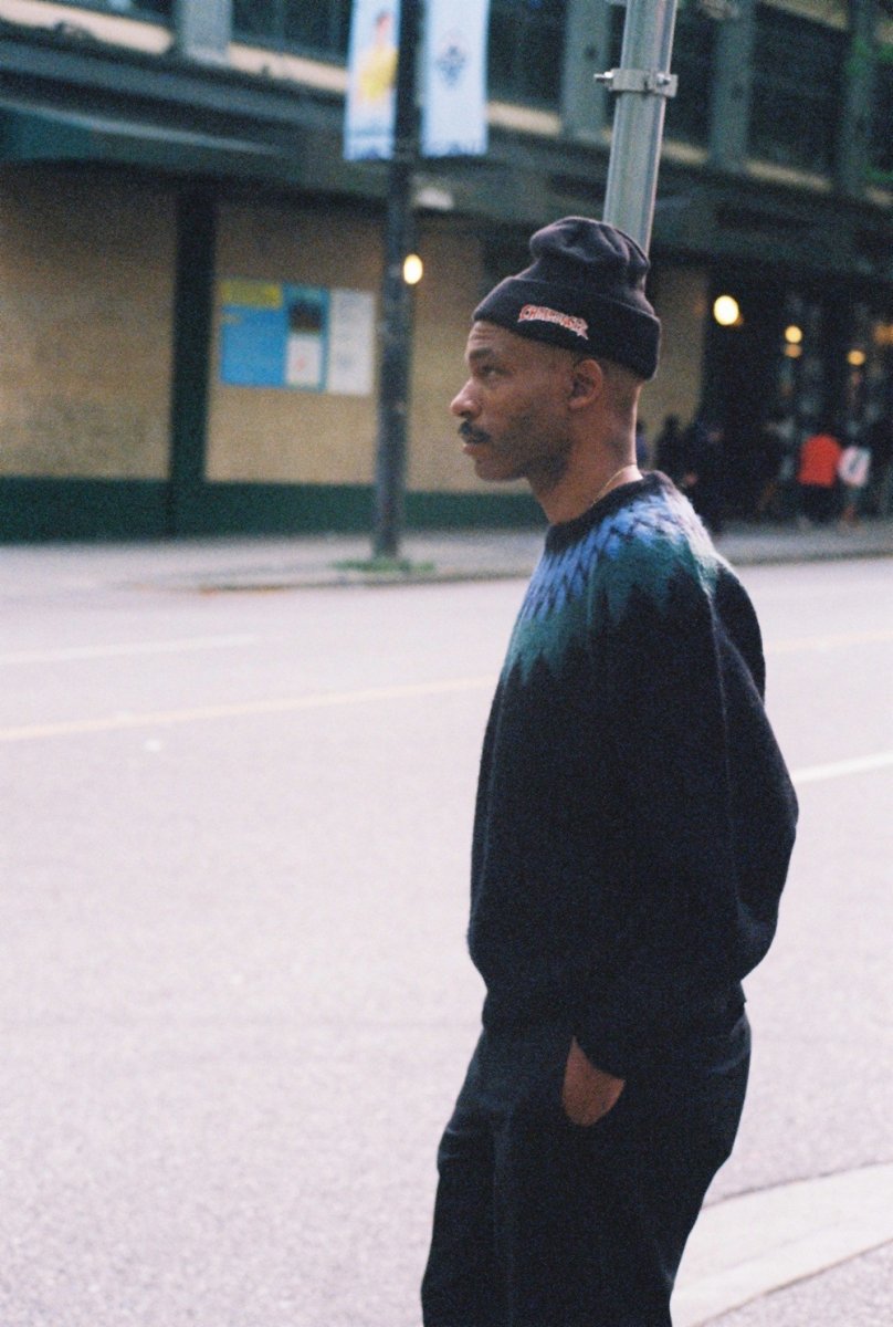 画像5: CHALLENGER/NATIVE ARROW C/N SWEATER（BLACK）［ネイティブアローモヘアセーター-25秋冬］ (5)