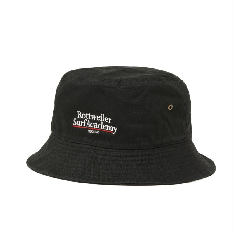 画像2: 【ご予約受付中！26年3月入荷予定】ROTTWEILER/SURF ACADEMY HAT（BLACK）［バケットハット-26春夏］