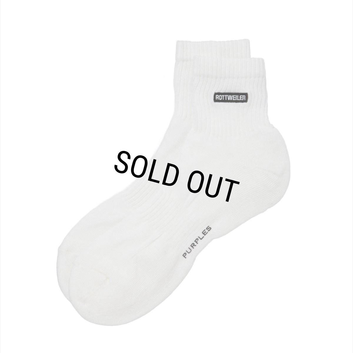 画像1: ROTTWEILER/RW LOGO SOX（WHITE）［ソックス-26春夏］ (1)