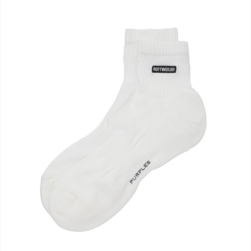 画像1: 【ご予約受付中！26年3月入荷予定】ROTTWEILER/RW LOGO SOX（WHITE）［ソックス-26春夏］