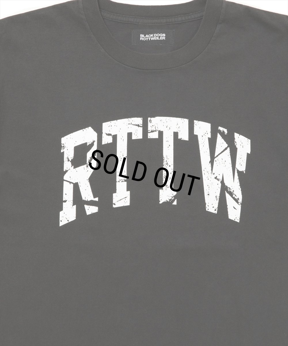 画像4: ROTTWEILER/RTTW TEE（JET）［ピグメント加工プリントT-26春夏］ (4)