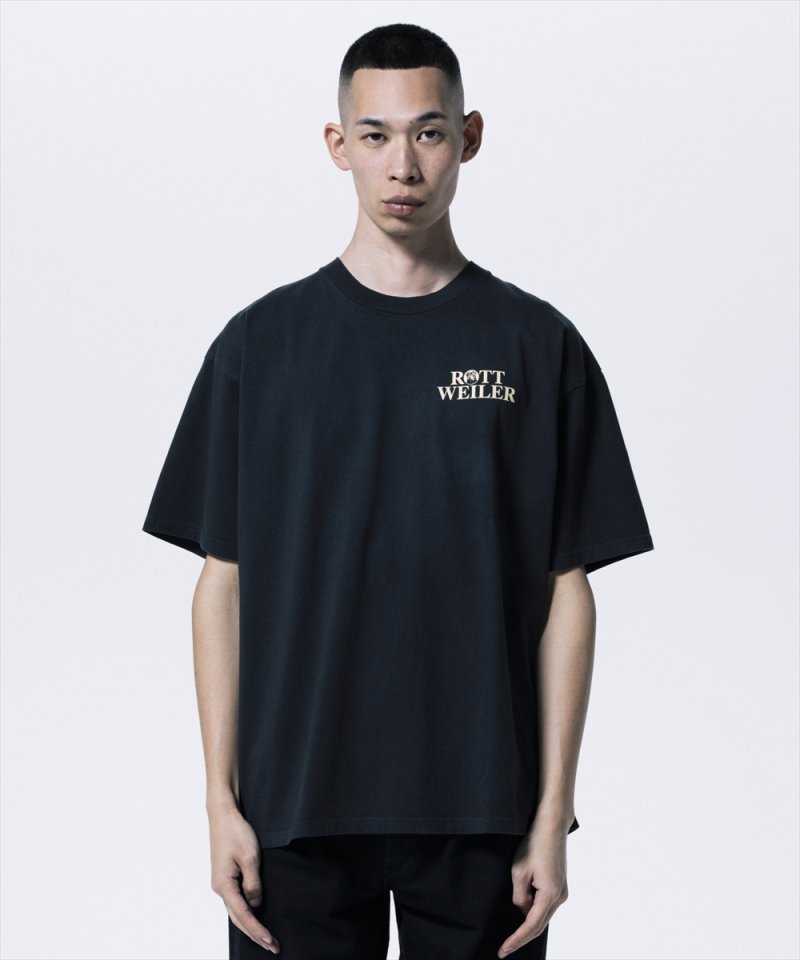 画像2: 【ご予約受付中！26年4月入荷予定】ROTTWEILER/DOGRACE TEE（JET）［ピグメント加工プリントT-26春夏］