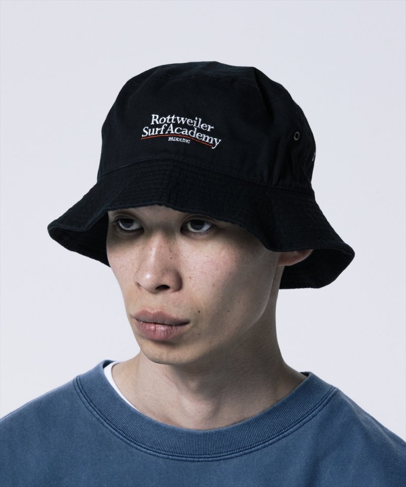 画像3: 【ご予約受付中！26年3月入荷予定】ROTTWEILER/SURF ACADEMY HAT（BLACK）［バケットハット-26春夏］