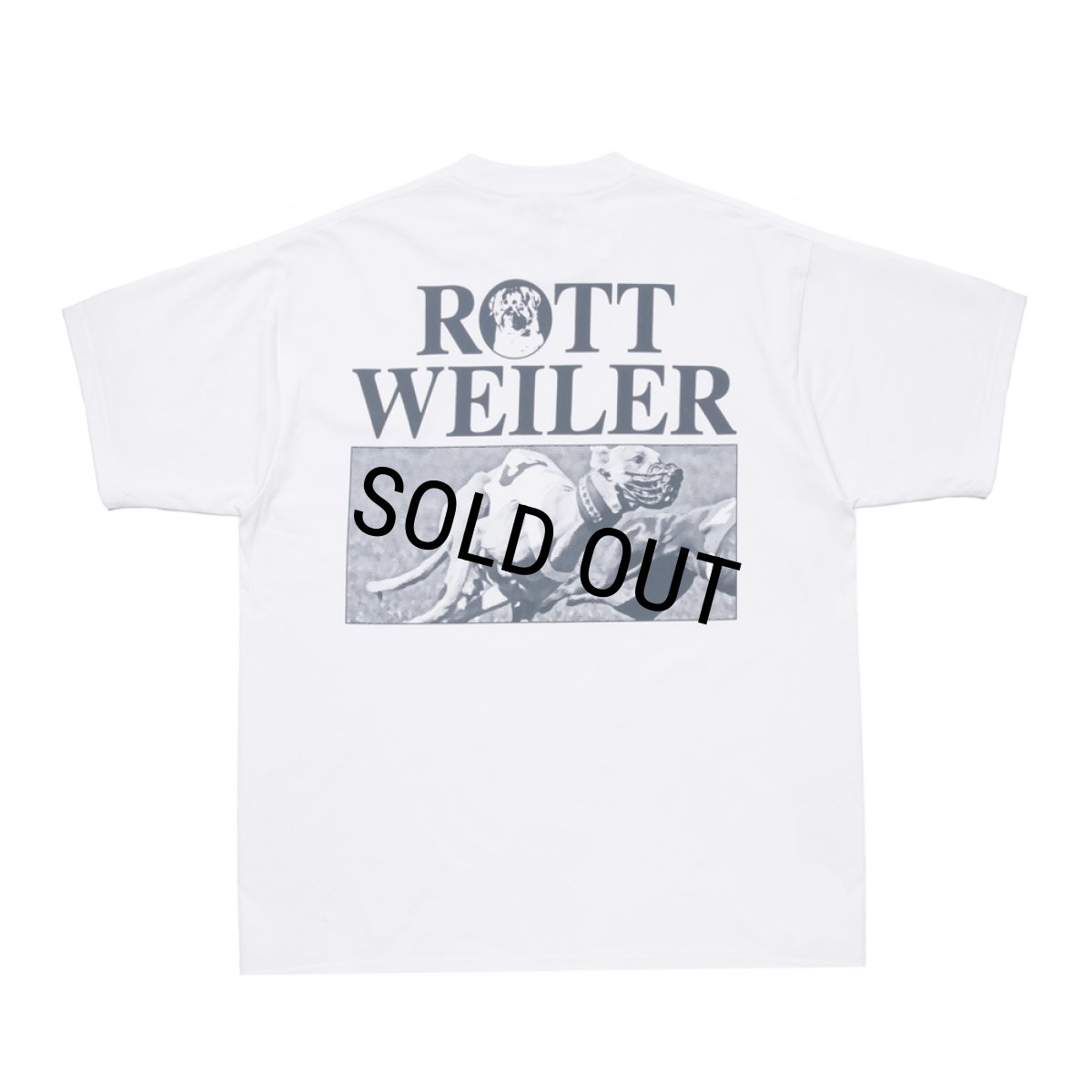 画像1: ROTTWEILER/DOGRACE TEE（WHITE）［プリントT-26春夏］ (1)