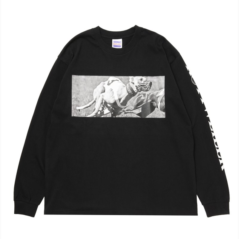 画像1: 【ご予約受付中！26年4月入荷予定】ROTTWEILER/DOGRACE LS TEE（BLACK）［プリント長袖T-26春夏］