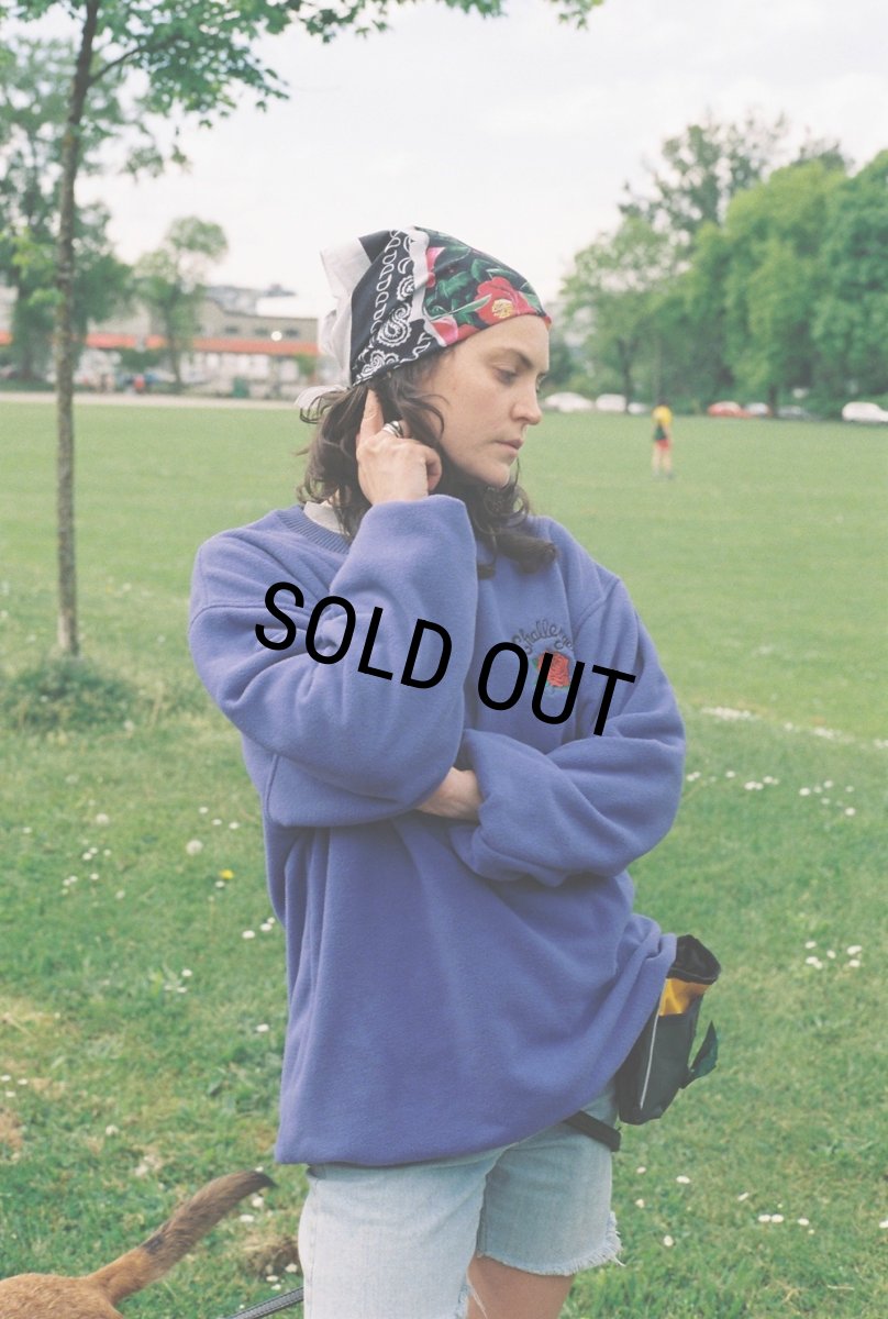 画像2: CHALLENGER/ROSE C/N FLEECE（PURPLE）［ローズクルーネックフリース-25秋冬］ (2)