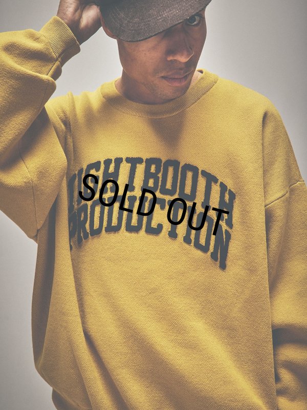 トップス TIGHTBOOTH COLLEGE SWEATER TIGHTBOOTH/COLLEGE SWEATER（Mustard）［カレッジセーター-25秋冬