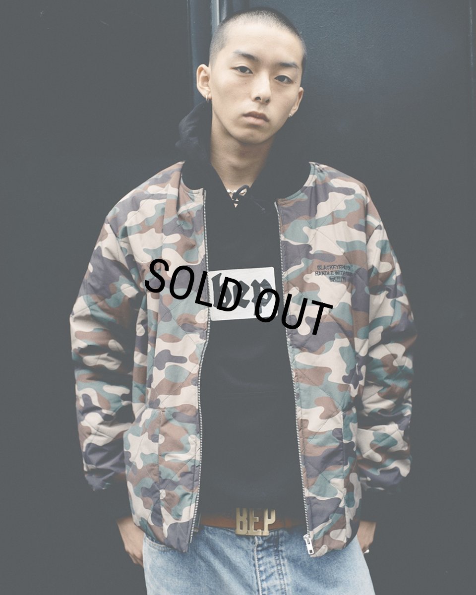 画像3: BlackEyePatch/HWC EMBROIDERED QUILTED JACKET（WOODLAND CAMO） (3)