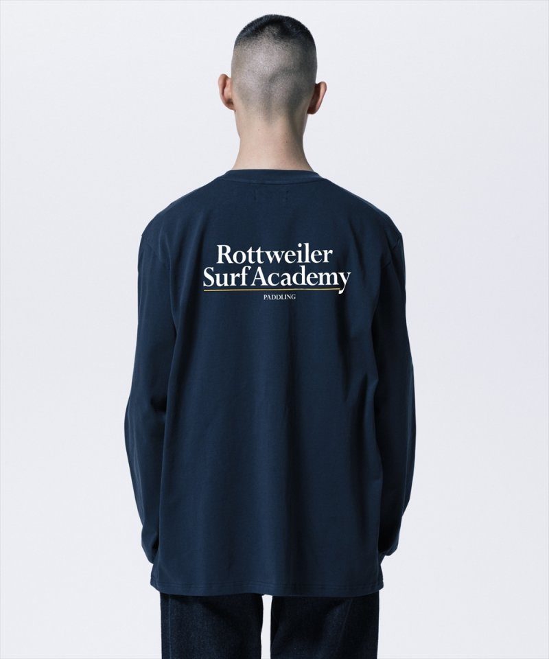 画像3: 【ご予約受付中！26年4月入荷予定】ROTTWEILER/R9 SURF ACADEMY LS TEE（NAVY）［プリント長袖T-26春夏］