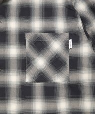 画像4: 【ご予約受付中！26年3月入荷予定】ROTTWEILER/R9 OMBRE CHECK SHIRT（BLACK）［オンブレチェックシャツ-26春夏］ (4)