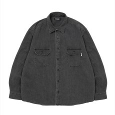 画像1: 【ご予約受付中！26年3月入荷予定】ROTTWEILER/R9 DENIM SHIRT（BLACK）［デニムシャツ-26春夏］ (1)