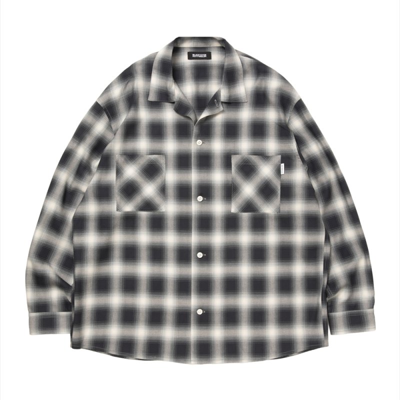 画像1: 【ご予約受付中！26年3月入荷予定】ROTTWEILER/R9 OMBRE CHECK SHIRT（BLACK）［オンブレチェックシャツ-26春夏］