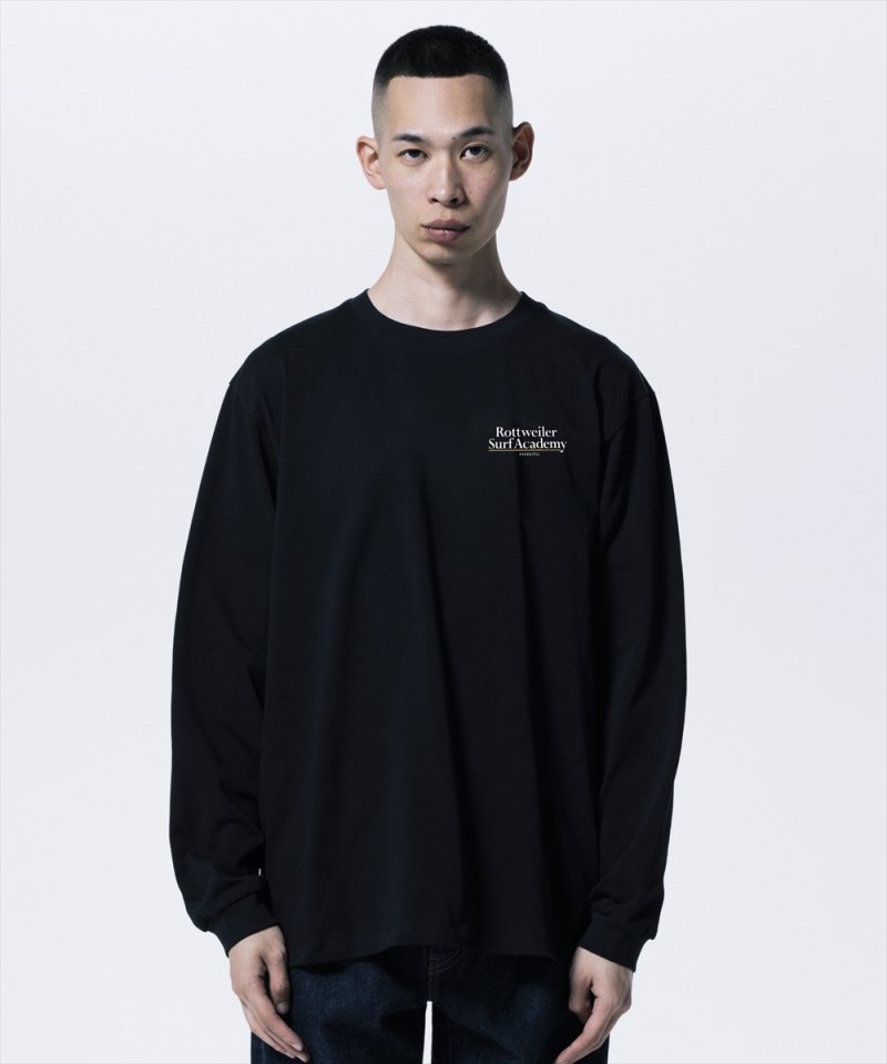 画像2: 【ご予約受付中！26年4月入荷予定】ROTTWEILER/R9 SURF ACADEMY LS TEE（BLACK）［プリント長袖T-26春夏］