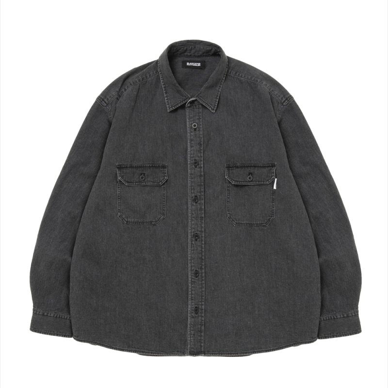 画像1: 【ご予約受付中！26年3月入荷予定】ROTTWEILER/R9 DENIM SHIRT（BLACK）［デニムシャツ-26春夏］
