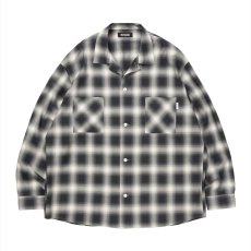 画像1: 【ご予約受付中！26年3月入荷予定】ROTTWEILER/R9 OMBRE CHECK SHIRT（BLACK）［オンブレチェックシャツ-26春夏］ (1)