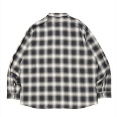 画像2: 【ご予約受付中！26年3月入荷予定】ROTTWEILER/R9 OMBRE CHECK SHIRT（BLACK）［オンブレチェックシャツ-26春夏］ (2)