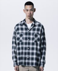 画像5: 【ご予約受付中！26年3月入荷予定】ROTTWEILER/R9 OMBRE CHECK SHIRT（BLACK）［オンブレチェックシャツ-26春夏］ (5)