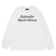 画像1: 【ご予約受付中！26年4月入荷予定】ROTTWEILER/R9 B&B LS TEE（WHITE）［プリント長袖T-26春夏］ (1)