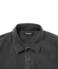 画像3: 【ご予約受付中！26年3月入荷予定】ROTTWEILER/R9 DENIM SHIRT（BLACK）［デニムシャツ-26春夏］ (3)