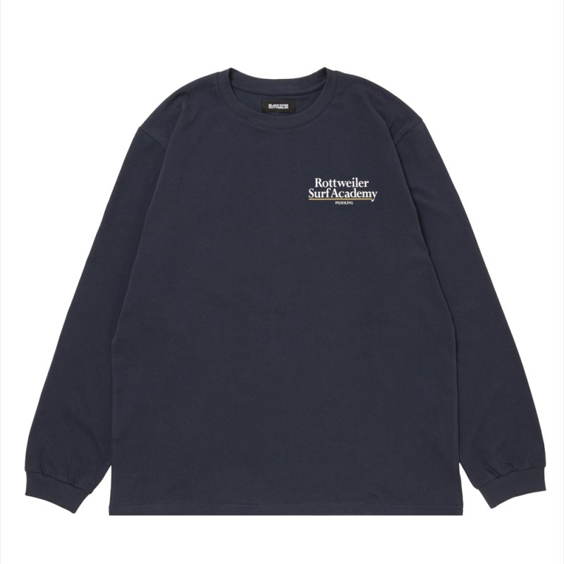 画像1: 【ご予約受付中！26年4月入荷予定】ROTTWEILER/R9 SURF ACADEMY LS TEE（NAVY）［プリント長袖T-26春夏］