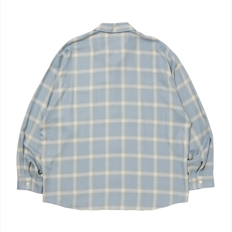 画像2: 【ご予約受付中！26年3月入荷予定】ROTTWEILER/R9 OMBRE CHECK SHIRT（SAX）［オンブレチェックシャツ-26春夏］