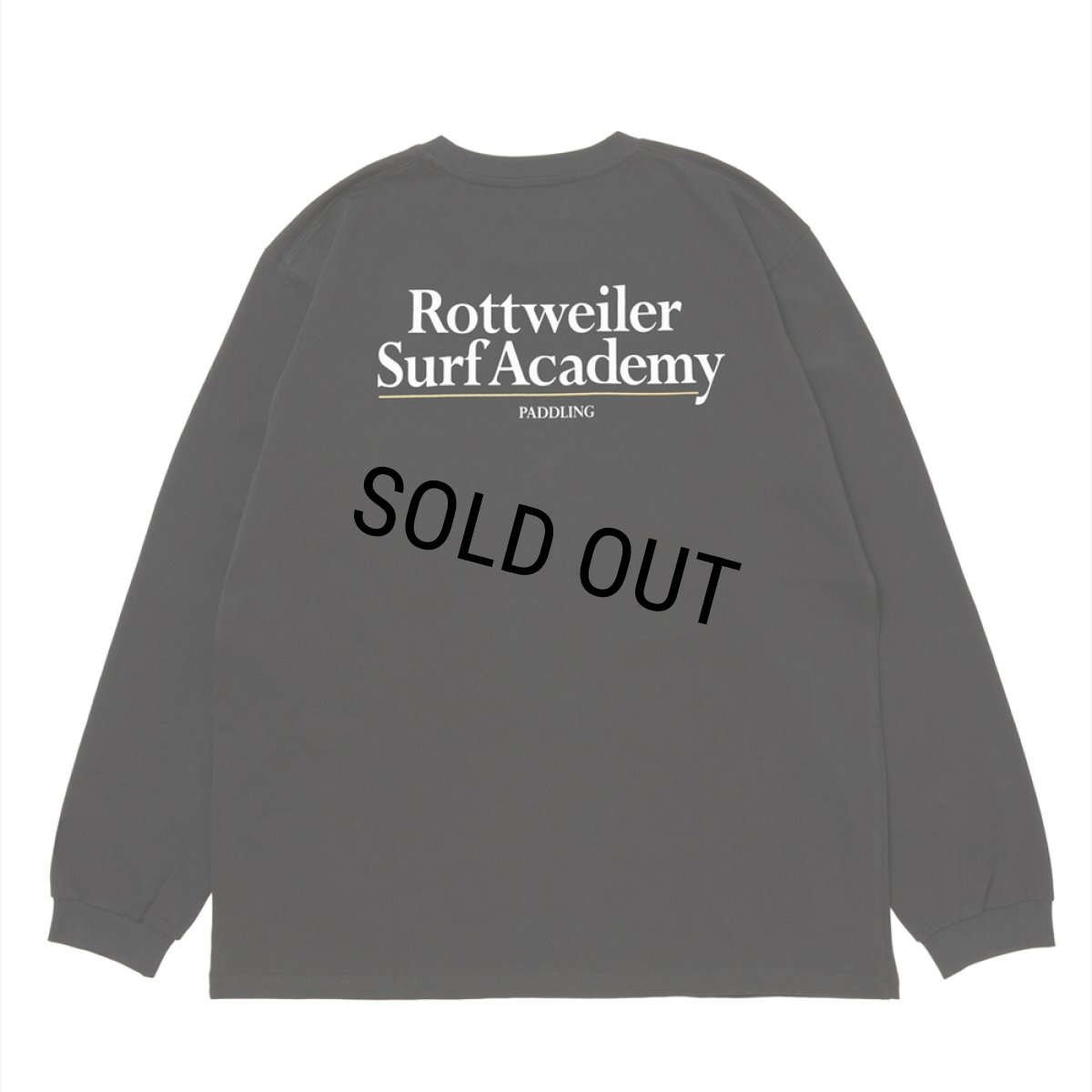 画像1: 【30%OFF】ROTTWEILER/R9 SURF ACADEMY LS TEE（BLACK）［プリント長袖T-26春夏］ (1)