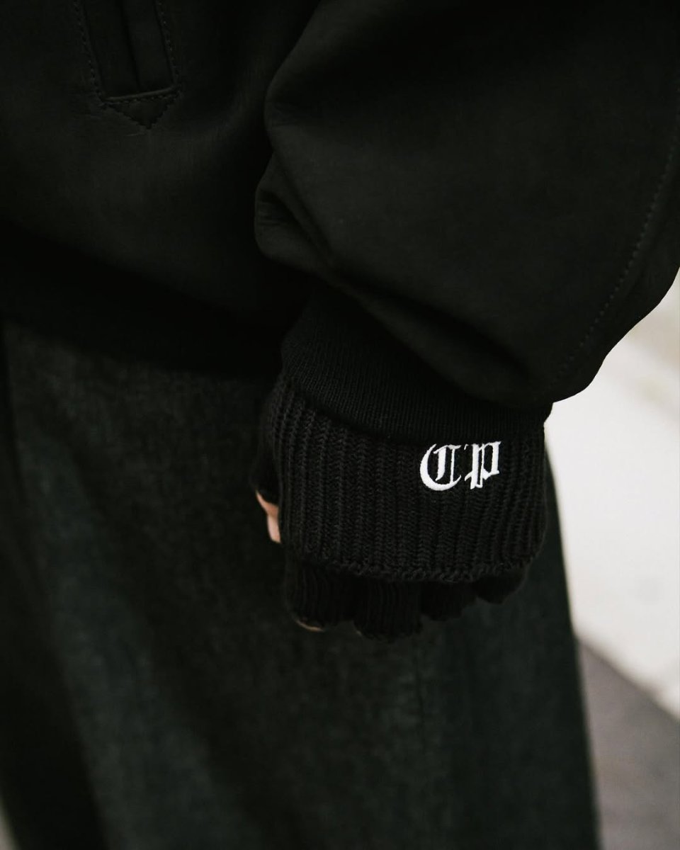 画像4: COOTIE PRODUCTIONS/Knit Cuffed Fingerless Glove（Black）［ニットカフドフィンガーレスグローブ-25秋冬］ (4)