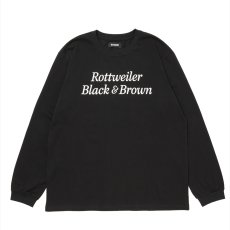 画像1: 【ご予約受付中！26年4月入荷予定】ROTTWEILER/R9 B&B LS TEE（BLACK）［プリント長袖T-26春夏］ (1)