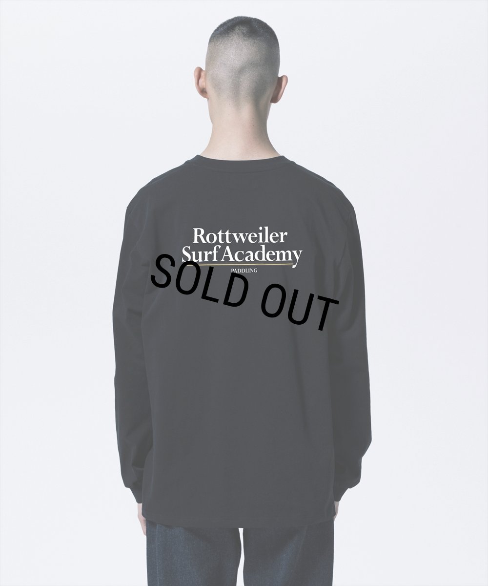 画像6: 【30%OFF】ROTTWEILER/R9 SURF ACADEMY LS TEE（BLACK）［プリント長袖T-26春夏］ (6)