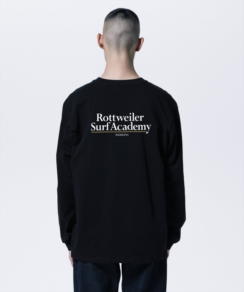 画像3: 【ご予約受付中！26年4月入荷予定】ROTTWEILER/R9 SURF ACADEMY LS TEE（BLACK）［プリント長袖T-26春夏］