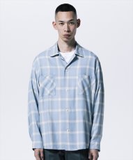画像5: 【ご予約受付中！26年3月入荷予定】ROTTWEILER/R9 OMBRE CHECK SHIRT（SAX）［オンブレチェックシャツ-26春夏］ (5)