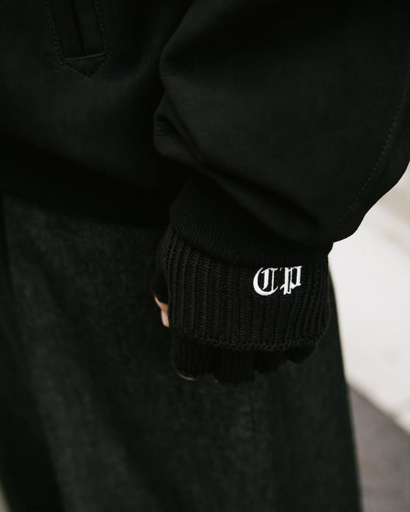 画像3: COOTIE PRODUCTIONS/Knit Cuffed Fingerless Glove（Black）［ニットカフドフィンガーレスグローブ-25秋冬］