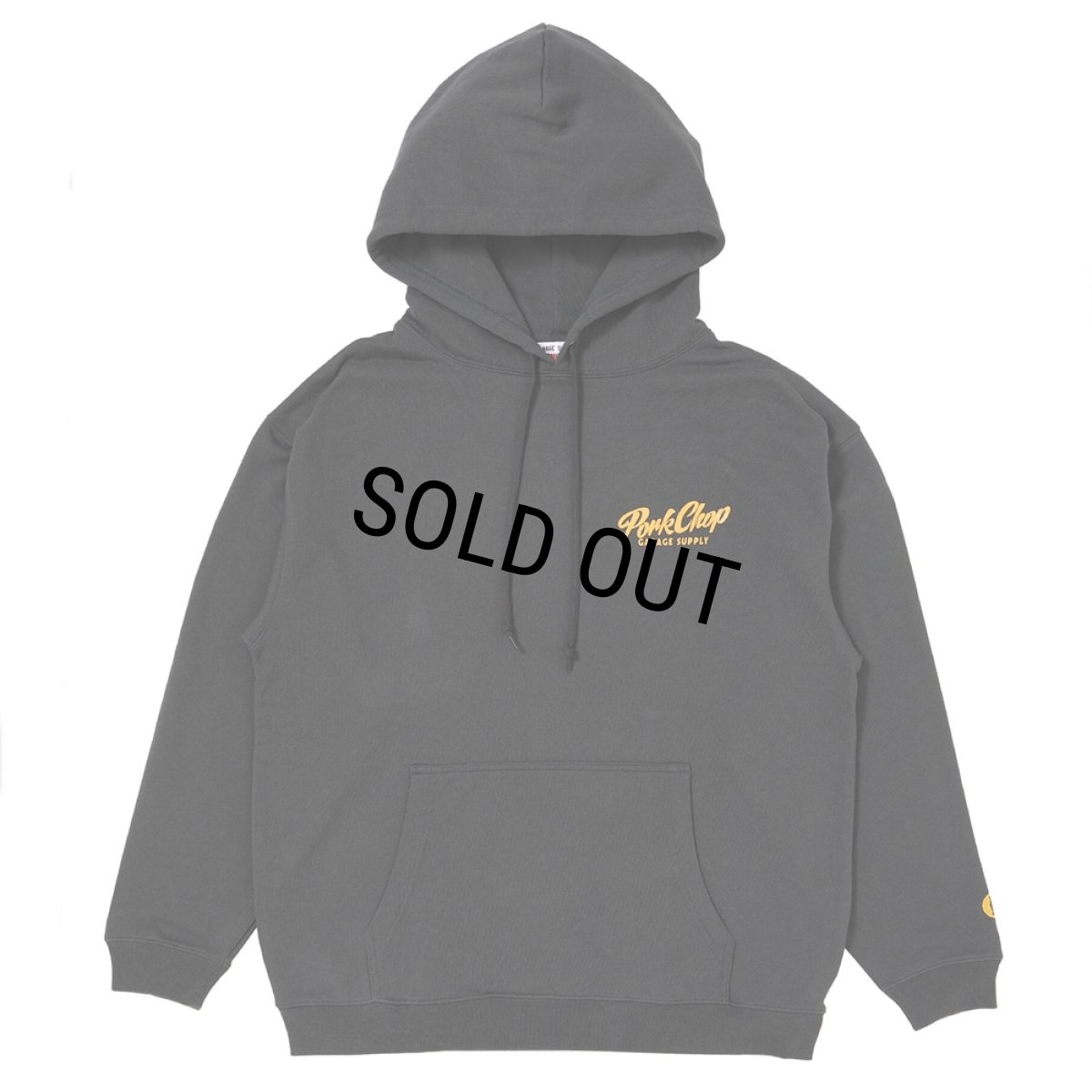 画像2: PORKCHOP/SCRIPT PORK HOODIE（ASH BLACK）［スクリプトポークフーディー-25秋冬］ (2)