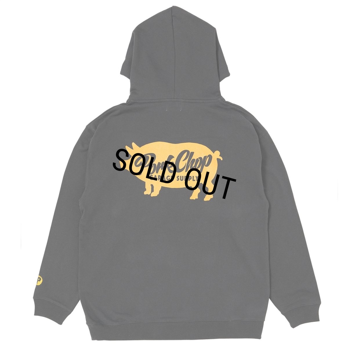 画像1: PORKCHOP/SCRIPT PORK HOODIE（ASH BLACK）［スクリプトポークフーディー-25秋冬］ (1)