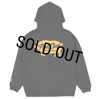 PORKCHOP CALLI SCRIPT HOODIE【新品・未使用】 PORKCHOP GARAGE SUPPLY - 【ラスト1点】SCRIPT PORK HOODIE (BLACK