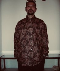 画像2: exodus/BUDS PAISLEY B.D SHIRT（BROWN）［バッズペイズリーB.Dシャツ-25秋冬］ (2)