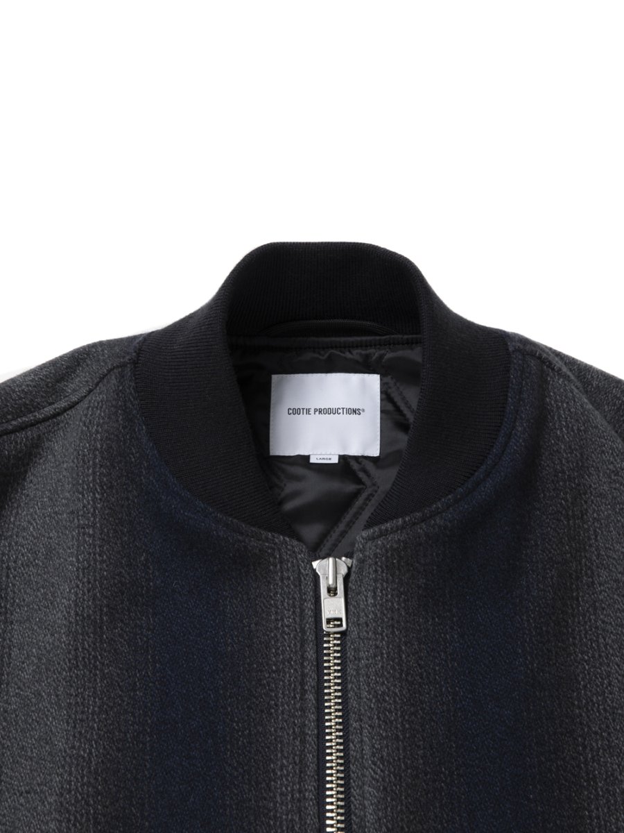 画像4: COOTIE PRODUCTIONS/Ombre Stripe Wool Bomber Jacket（Ombre Stripe）［オンブレストライプウールボンバーJKT-25秋冬］ (4)