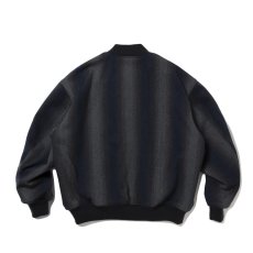 画像2: COOTIE PRODUCTIONS/Ombre Stripe Wool Bomber Jacket（Ombre Stripe）［オンブレストライプウールボンバーJKT-25秋冬］ (2)