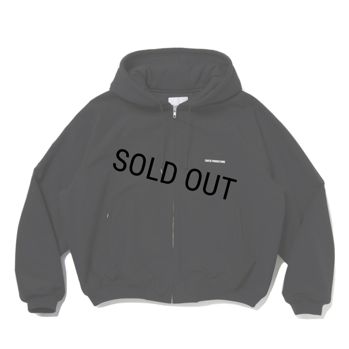 画像2: COOTIE PRODUCTIONS/T/C Weather Combination Hooded Blouson（Black/White）［フーデッドブルゾン-25秋冬］ (2)