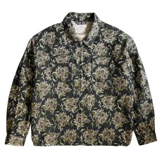 画像1: exodus/BUDS PAISLEY SWING TOP JACKET（D-GREY）［バッズペイズリースウィングトップJKT-25秋冬］ (1)