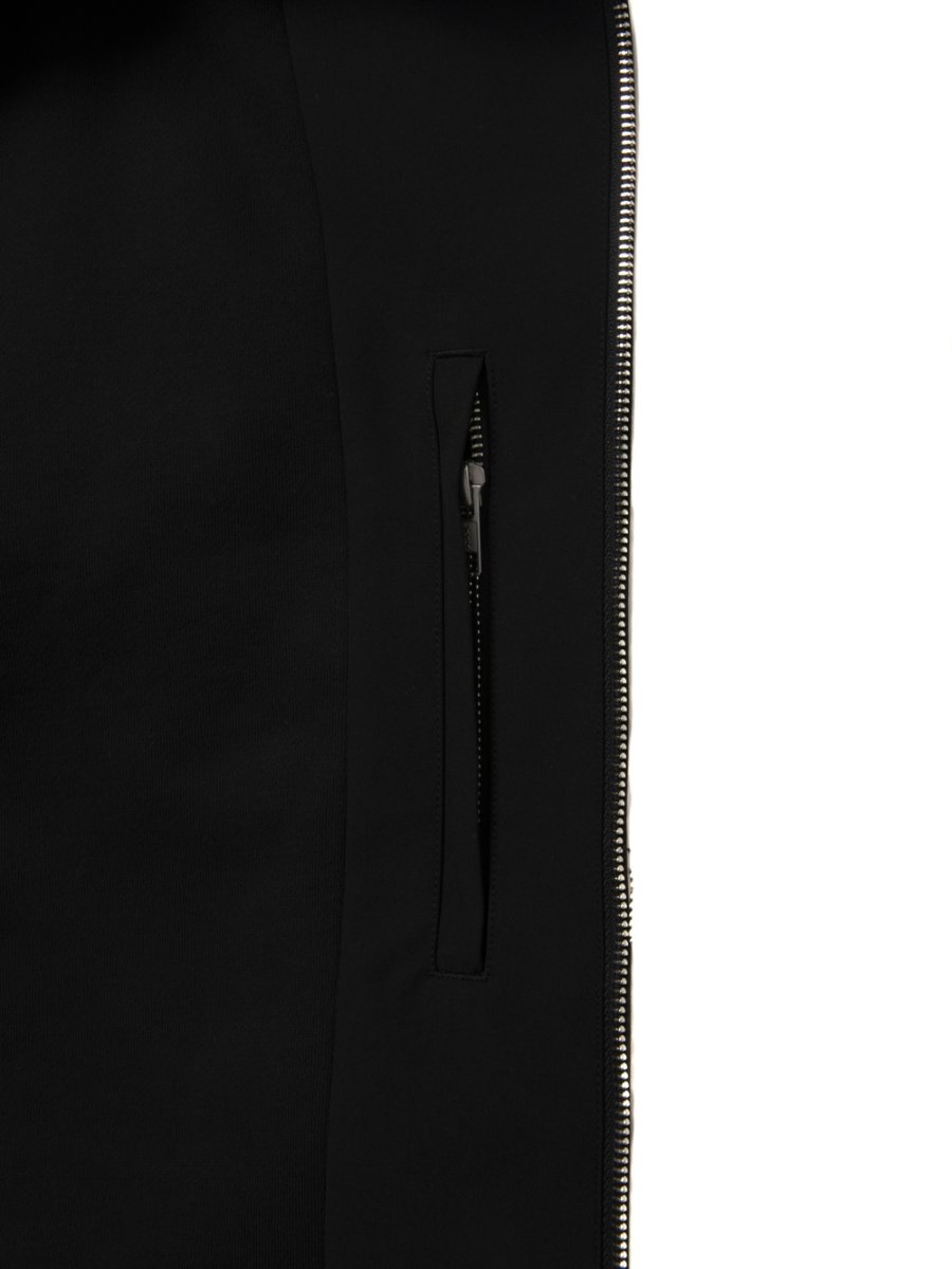 画像6: COOTIE PRODUCTIONS/T/C Weather Combination Hooded Blouson（Black/White）［フーデッドブルゾン-25秋冬］ (6)