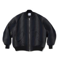 画像1: COOTIE PRODUCTIONS/Ombre Stripe Wool Bomber Jacket（Ombre Stripe）［オンブレストライプウールボンバーJKT-25秋冬］ (1)