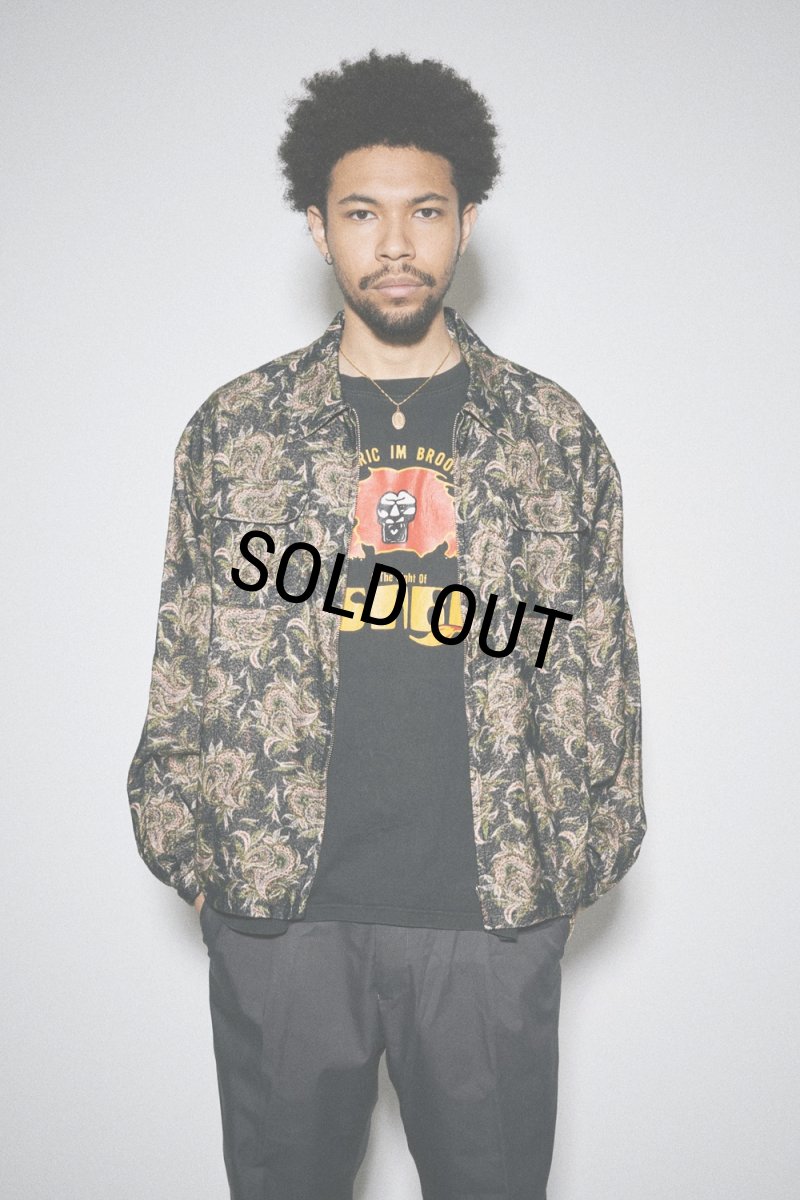 画像3: 【30％OFF】exodus brand/BUDS PAISLEY SWING TOP JACKET（D-GREY）［バッズペイズリースウィングトップJKT-25秋冬］ (3)