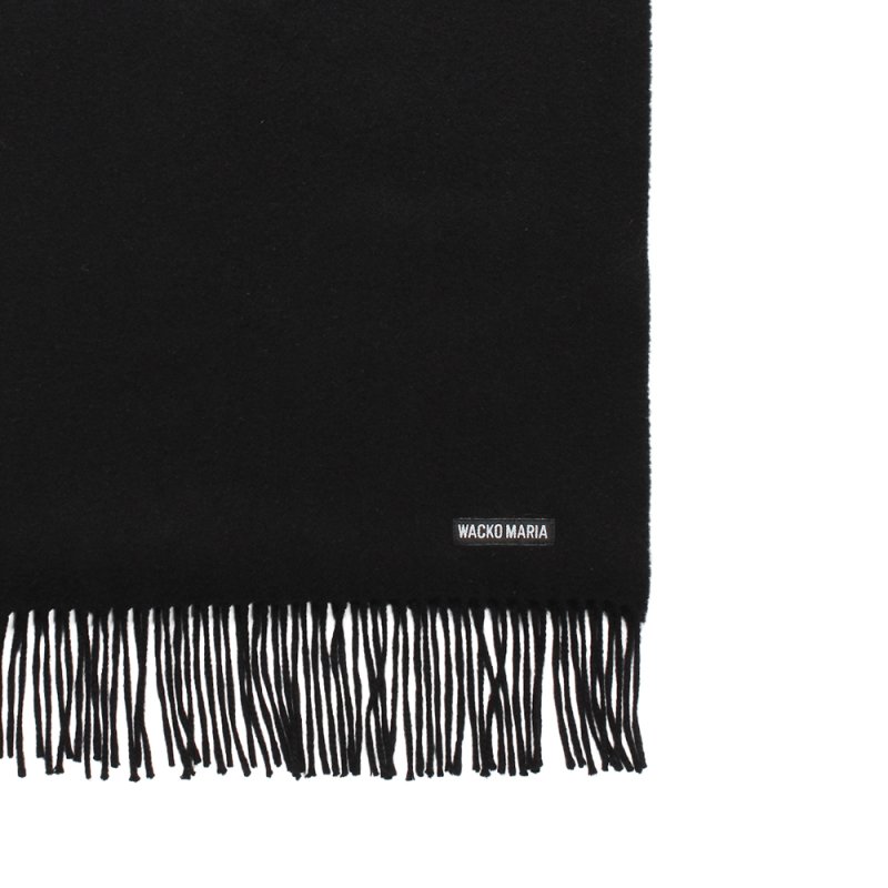 画像3: WACKO MARIA/WOOL SCARF（BLACK）［ウールスカーフ-25秋冬］