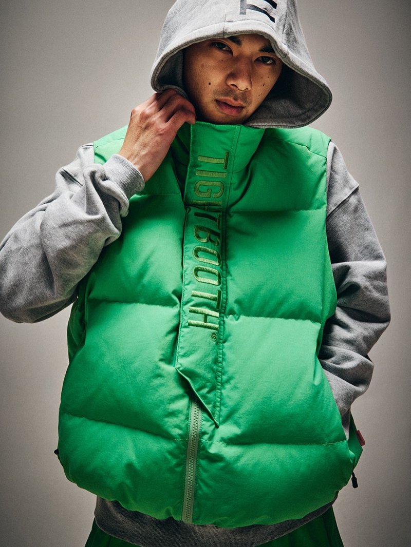 画像3: TIGHTBOOTH/PLAC DOWN VEST（Light Green）［PLACダウンベスト-25秋冬］